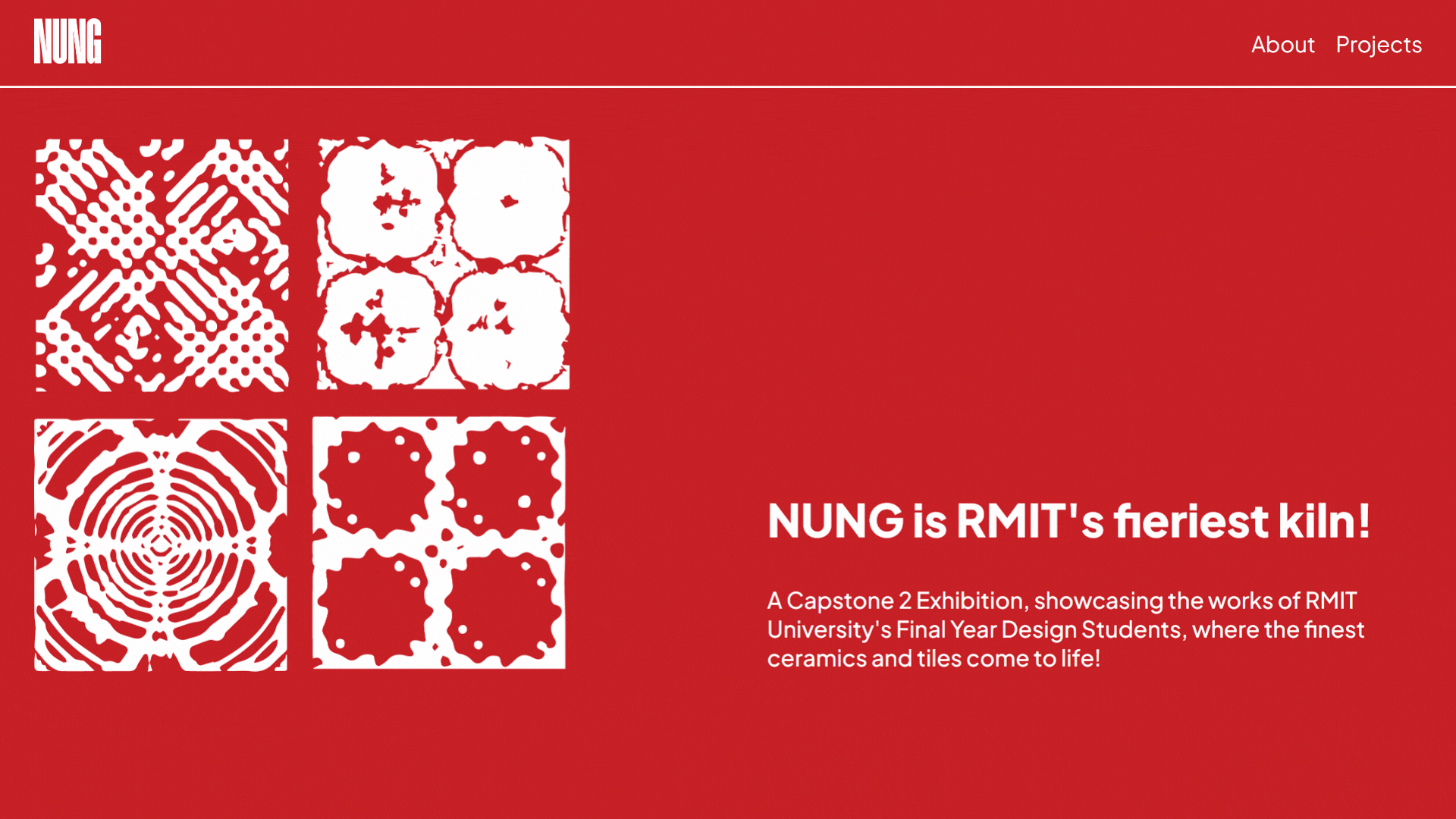 NUNG Exhibition website preview